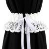 Fashion Casual High Waist Wide Waist Band Ladies Dress Cummerbands Corset Waistband Lace Tie Belt