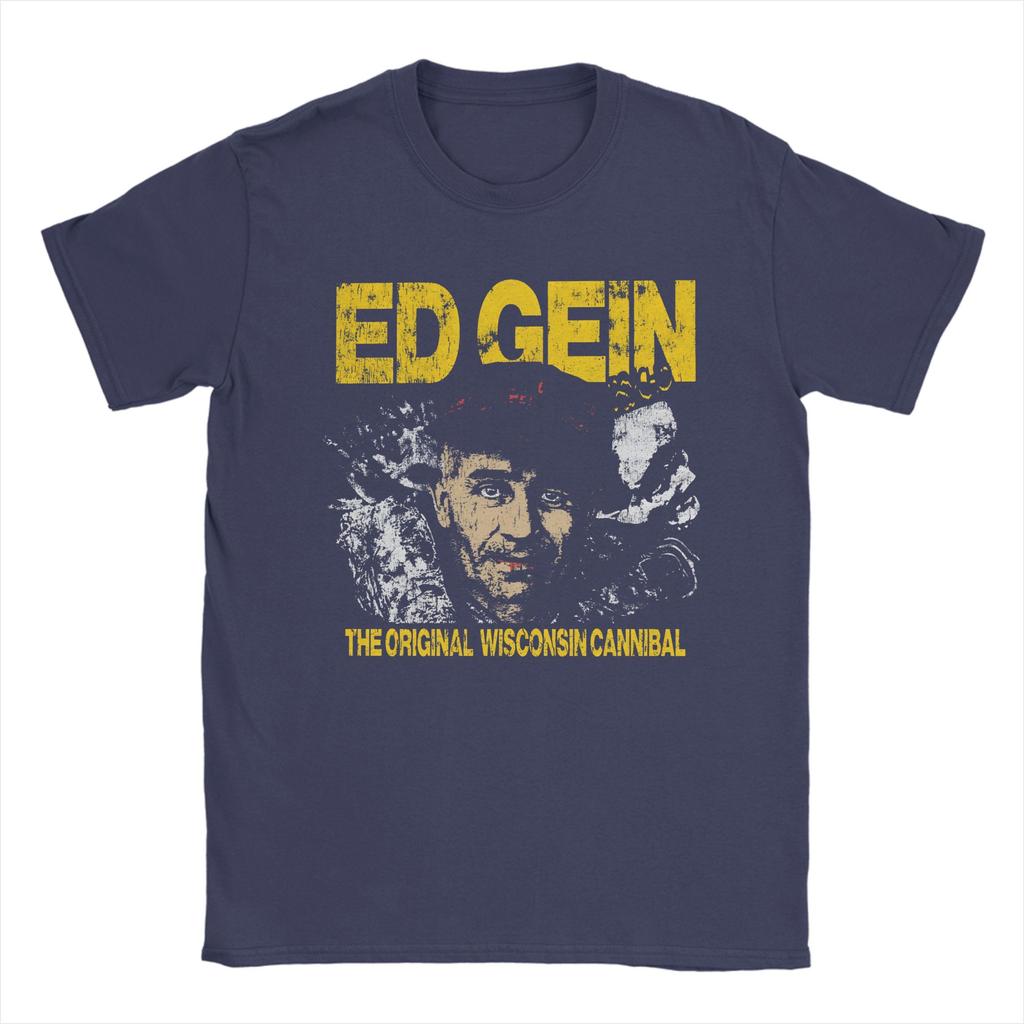 Мужские футболки Ed Gein 100% Хлопок Повседневные футболки С круглым вырезом Футболки с коротким рукавом Новое поступление