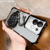 KEYSION Противоударный чехол с гальваническим покрытием для VIVO Y29 4G Прозрачный Мягкий ТПУ Блестящий Чехол-подставка в виде лебедя с драгоценными камнями Задняя крышка для IQOO Z10X 5G