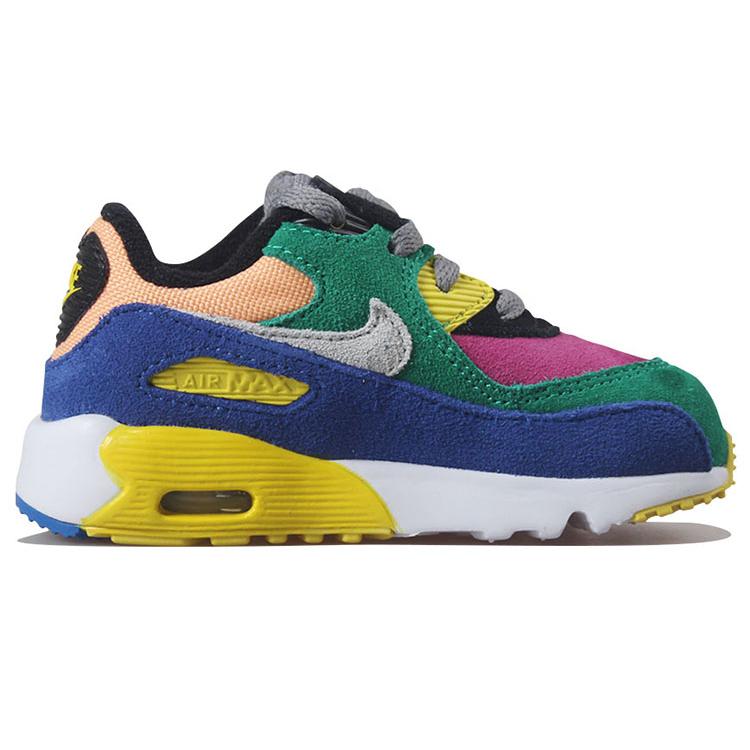 Nike Air Max 90 QS Viotech 2.0 Low top Running Shoes Blue Green Infant And Toddler CJ0935-300