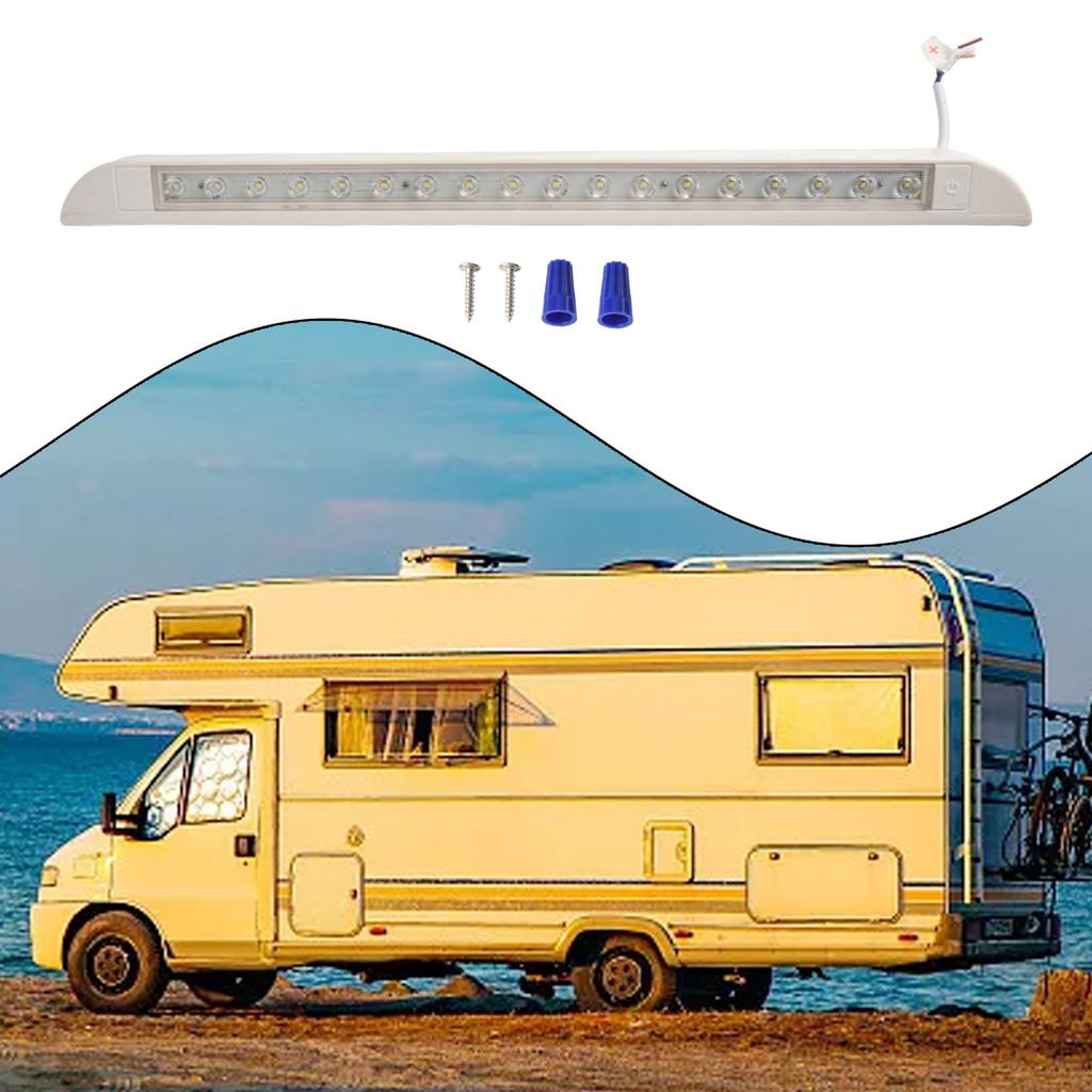 LED Awning Light 12V 24V White Waterproof Long Strip Lamp Caravan Motorhome Boat Lighting Lamps Auto Interior Wall Lights