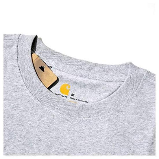 Large Short Chest L [Carhartt] Men's T-shirt, Size, Sleeve, Pocket, K87, Black, [Item]
