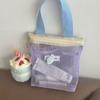 Portable Handbags Transparent Storage Bags Gifts Mesh Toiletry Bag