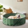 Hyindoor Складной бассейн для домашних животных, не требует надувания, 80x20 см, для собак и кошек, Водные игры/Душ, Защита от жары, Легко хранить, Виниловый бассейн для дома