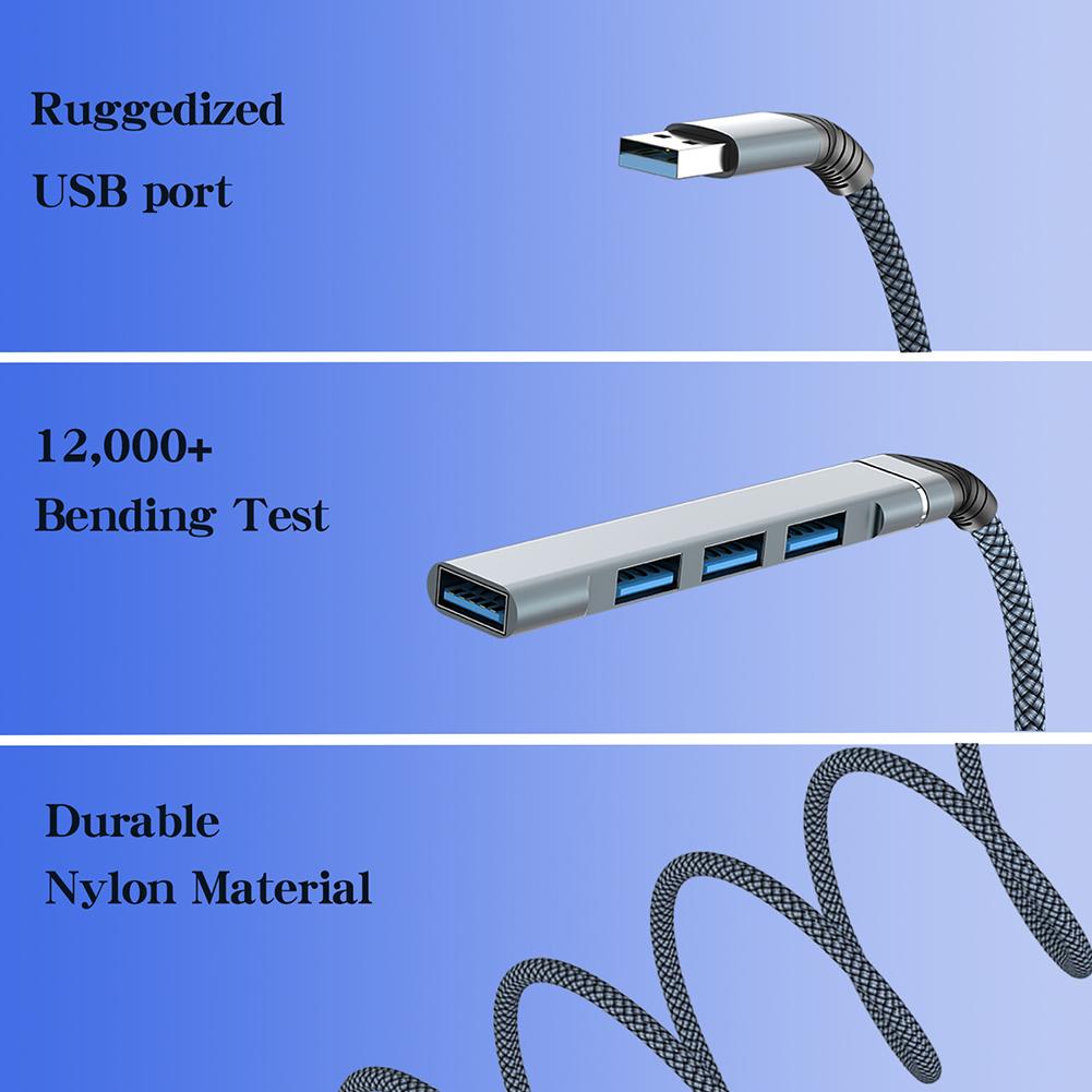 USB C HUB 3,0 Type C 3,1 4-портовый мульти-сплиттер-адаптер OTG для Xiaomi Lenovo Macbook Pro 13 15 Air Pro PC Компьютерные аксессуары