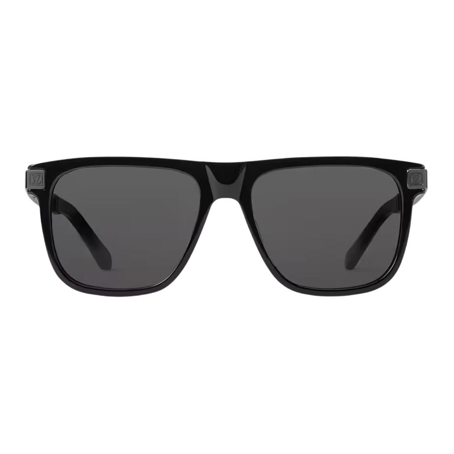Louis Vuitton Logo Design Acetate Square Sunglasses Unisex sunglasses Black Z3300U