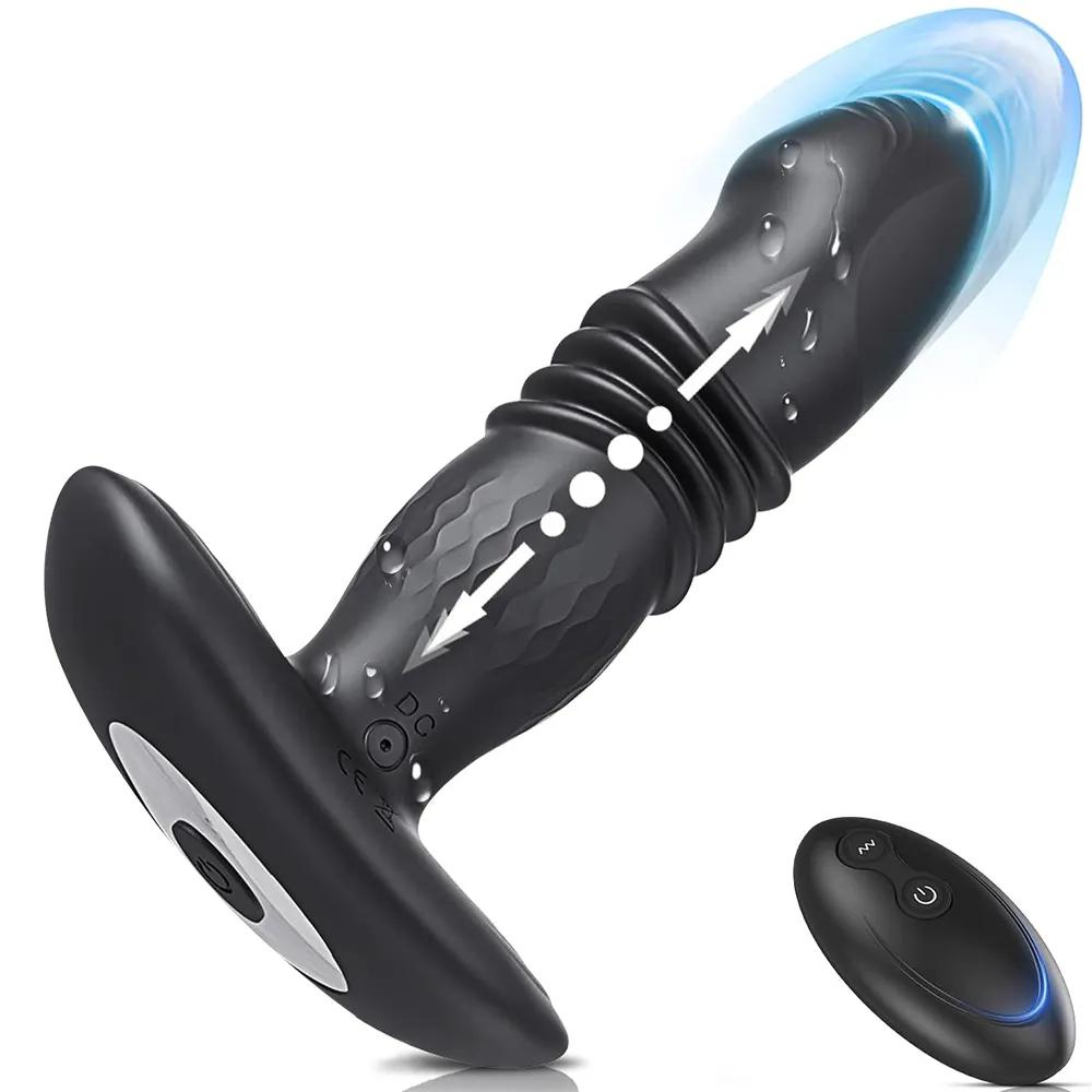 Telescopic Vibrating Butt Plug Anal Sex Toys for Women Vibrator Wireless Remote Ass Anal Dildo Prostate Massager Men Buttplug