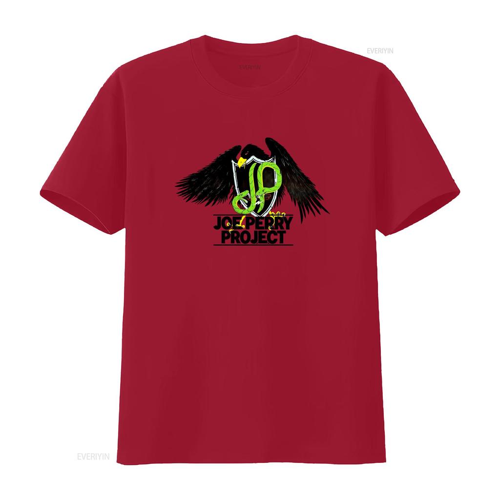 The Joe Perry Project Double Sided Eagle Snake Print T Shirt White All Sizes Vintage Washed Fashion Graphic Casual Streetwear