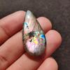 Tear Drop Purple Flashy Labradorite Cabochon Loose Gemstone, 30.70 Carat, 39x18x5 MM Size Labradorite.