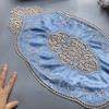 1Pcs for Dining Table Flower Embroidery Craft Placemat European Style Lace Insulation Plate Mat Anti-scald Coaster Table Pads