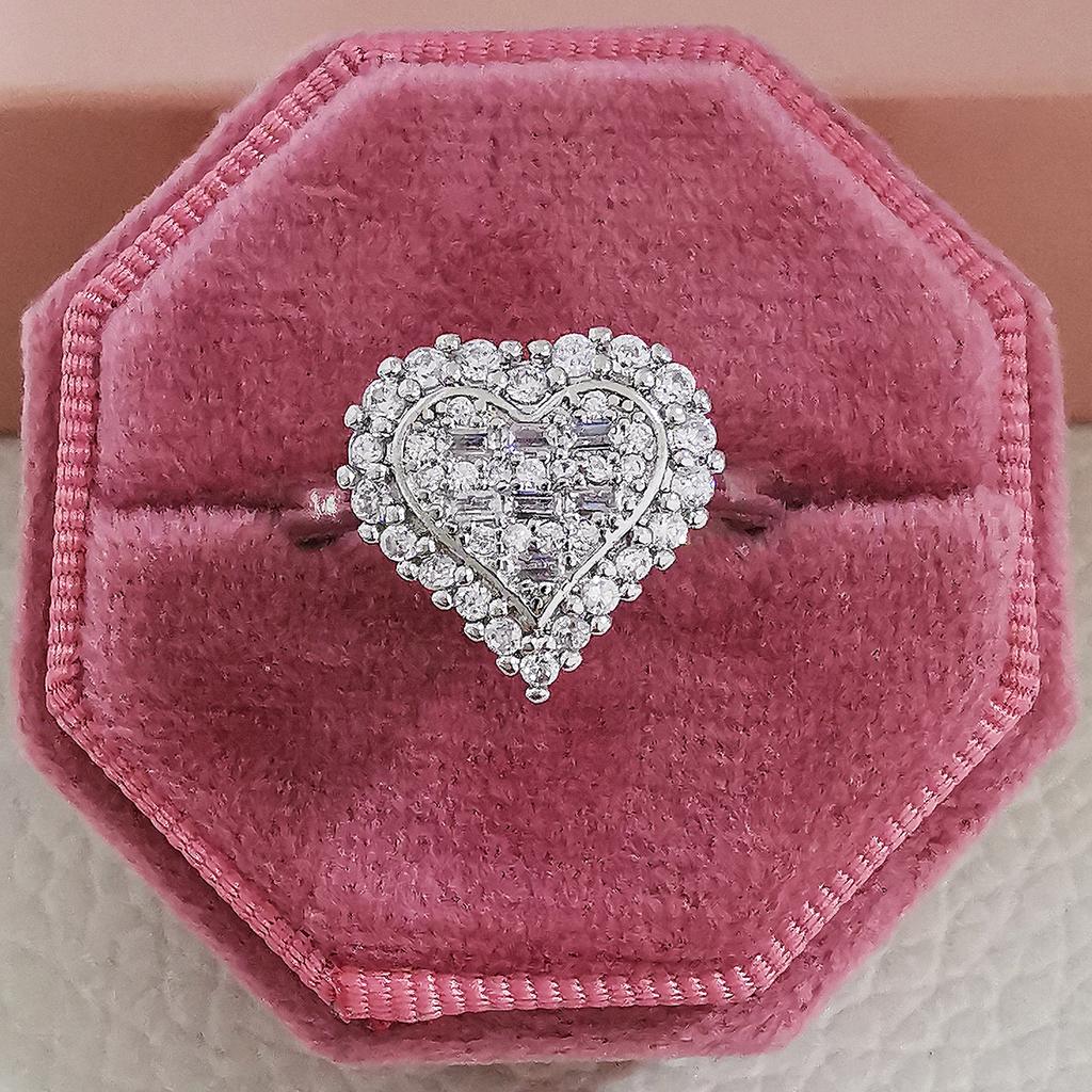 Trend Snake Heart 925 Sterling Silver Cute Couple Ring For Women Dating Love Christmas Gift Fine Designer Jewelry