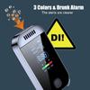 Цифровой тестер алкоголя в выдыхаемом воздухе, детектор газа, профессиональный алкотестер с ЖК-дисплеем, перезаряжаемый через USB электронный тестер алкоголя