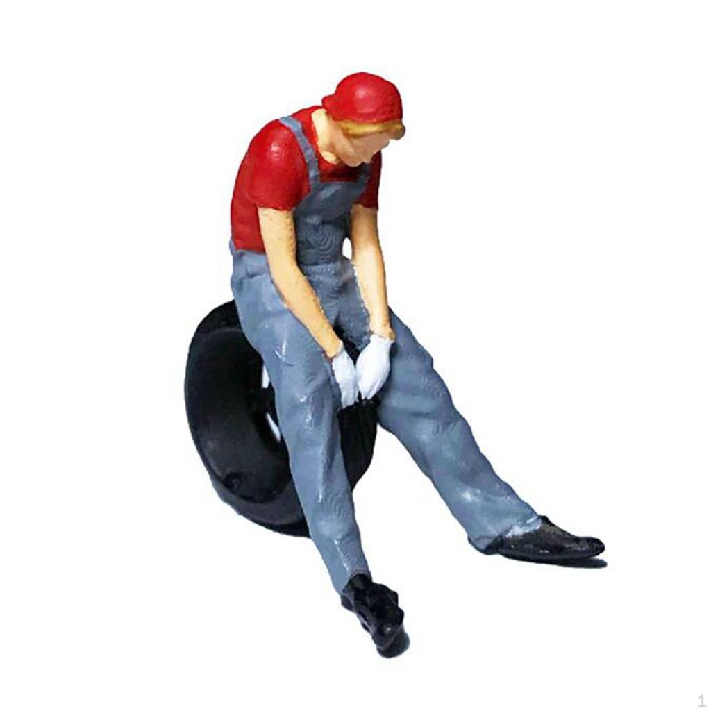Фигурки 1/64 Неокрашенные Модели Диорам Железнодорожные Архитектурные для Строительства