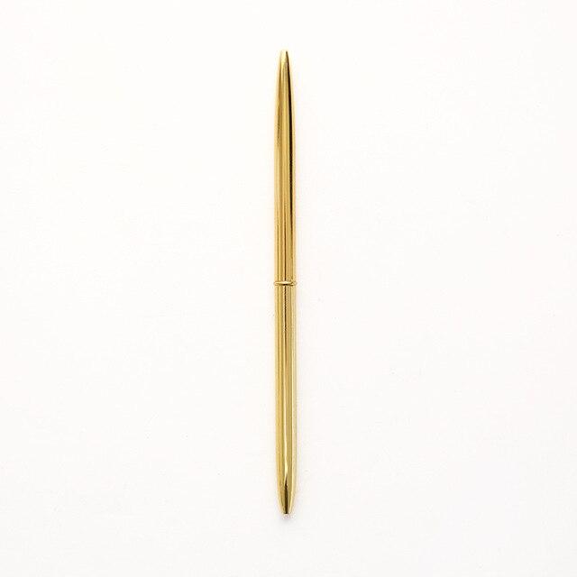 0,7 мм металлический роскошный золотой шариковый ручка Sivler для письма школьные офисные деловые принадлежности