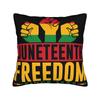 Decorative Pillow Cover Juneteenth Day  June th African American Pride Merch Home  Pillow Case Cover Square Multi Size