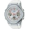 Women's Baby-G MSG-W610-7AJF [BABY-G G-MS] Round Watch White Resin *Stainless Steel