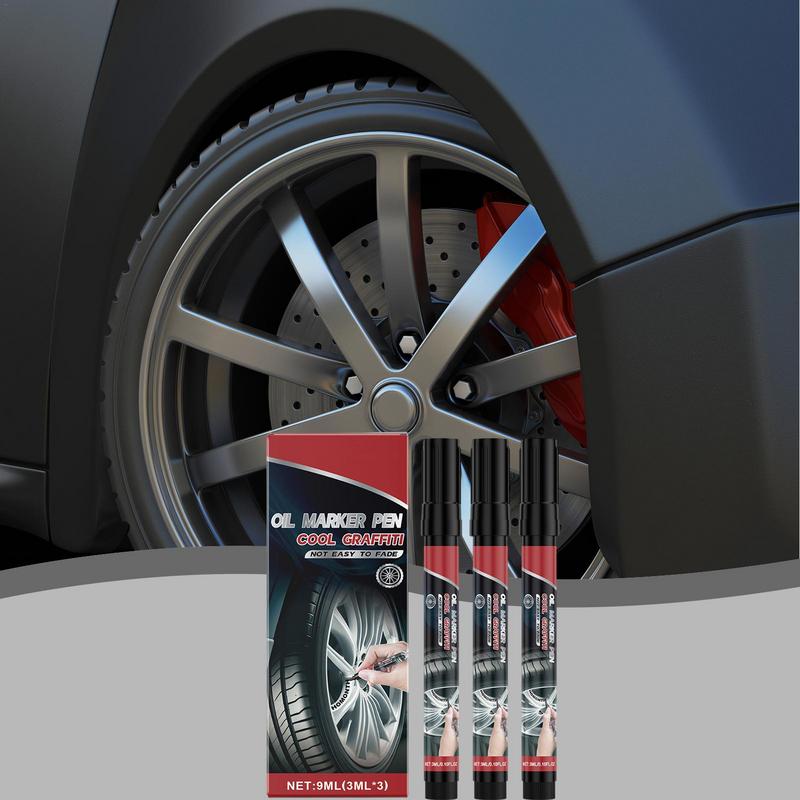 Черный маркер для маркировки автомобильных шин Маркер для колес с 3-кратной износостойкостью Автоаксессуары Креативный маркер для маркировки шин