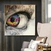Modern Abstract Graffiti Eye Street Art Picture On Canvas Wall Art Prints Fine Poster Painting For Living Room Wall Decoration