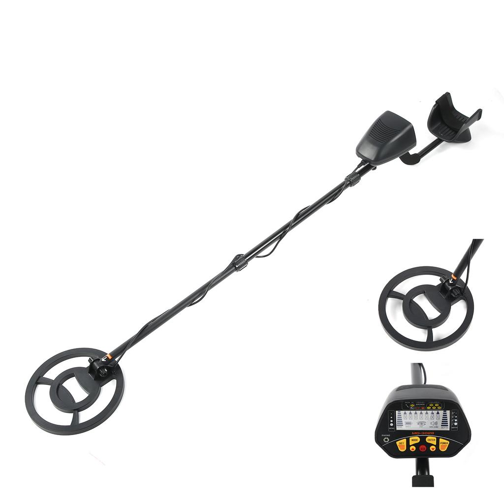 LCD Handheld Metal Detector with Waterproof Searching Coil Adjustable Shaft for High Sensitivity