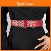 Spired Metal Chain Belt With Punched Holes And Pin Closure For Casual And Nightwear