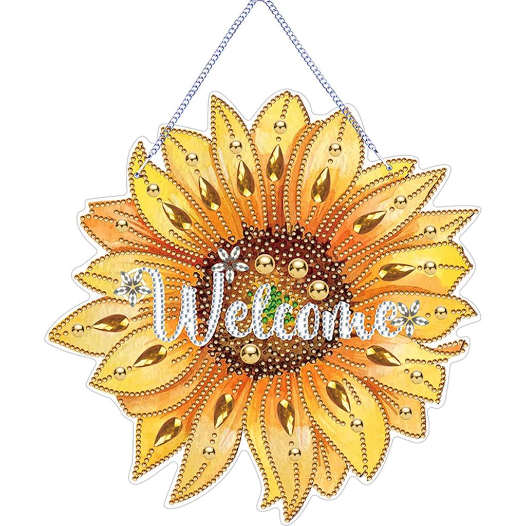 Summer Vibe 2D/Flat DIY Special Shape Rhinestone Diamond Art Window Pendants Diamond Art Pendant Wall Decor for Home & Windows