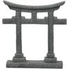 Simple Miniature Torii Gate Shrine Figurine Model Micro Landscape Aquarium Decoration Gray S-6.1 X 1.8 X 6.9cm
