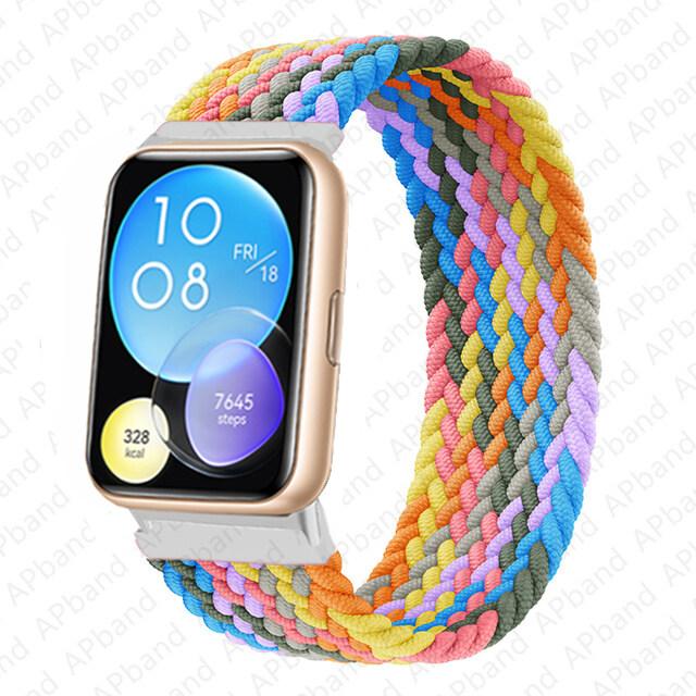 Эластичный нейлоновый ремешок без пряжки для Huawei Watch Fit 2 Sport, плетеный ремешок, наручные аксессуары для умных часов Huawei Fit 2 Watch