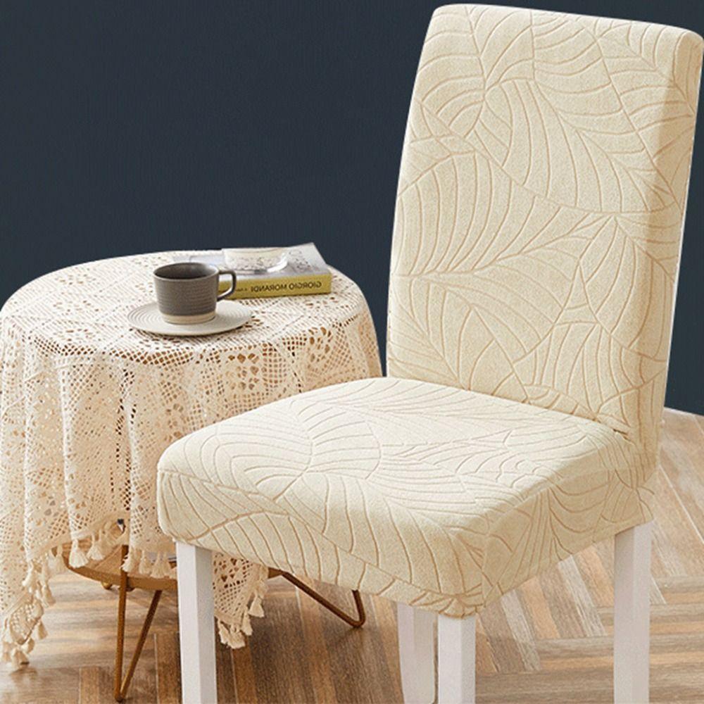Jacquard Dining Chair Cover Dacron Seat Covers Kitchen Chair Cover  Dining Room