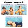 Swimming Nose Clip Non-slip WaterProof with Storage Box Anti-choking Water Silicone Kids Adults Swimming Nose Clip Swim Supply