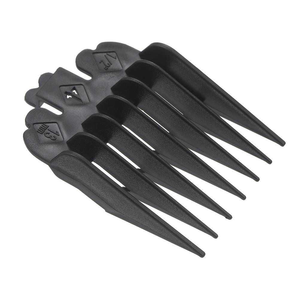 10PCS Hair Clipper Combs Guide Kit Plastic Hair Trimmer Guards Cutting Guard Attachment Kit for WAHL Hair Salon Tools Black