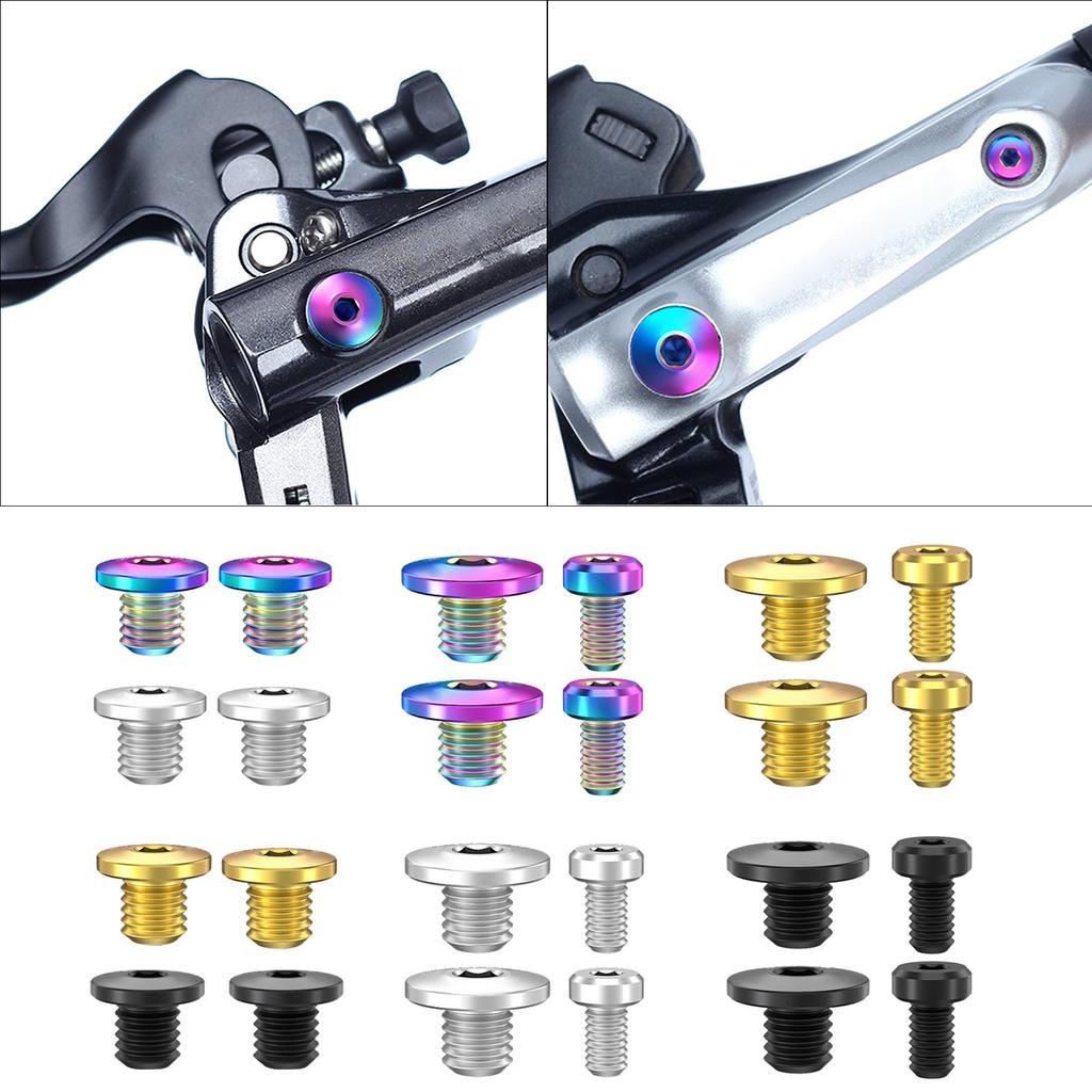 Bicycles Oil Cylinder Lid Bolts Set Fixed Screw Alloy Bicycles Hydraulic Brake Bolts Set For Bicycles Brake Lever Disc
