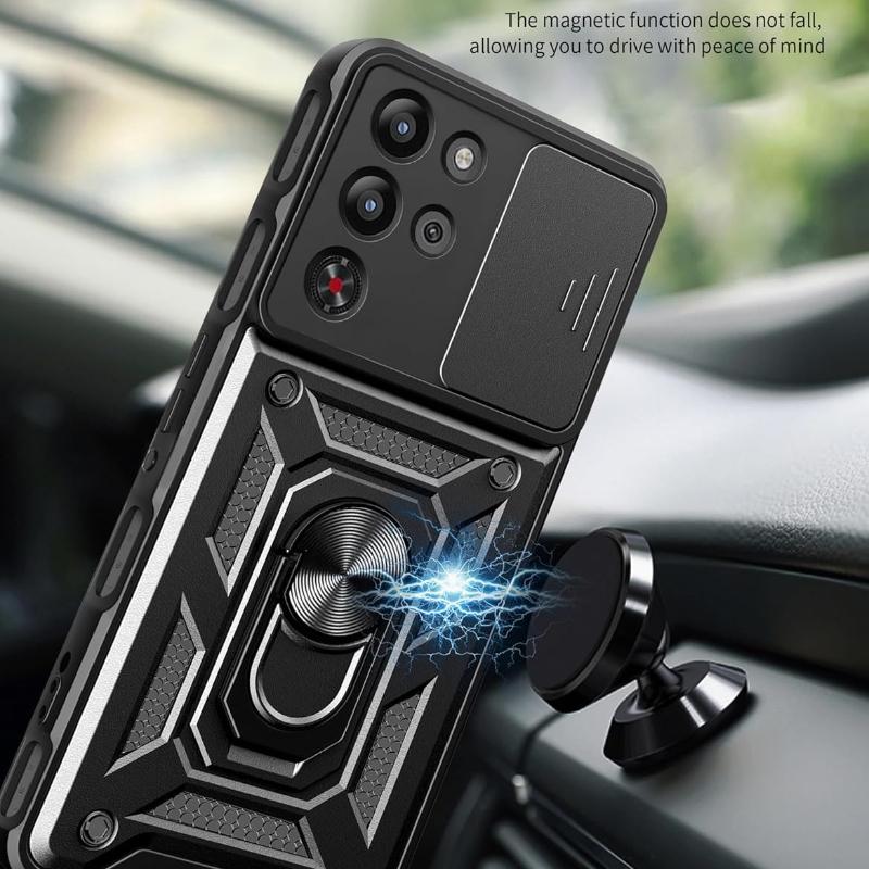 Бронированный чехол для телефона для ZTE Red Magic 10S Pro Redmagic 10 Pro 5G Чехол Защитное кольцо для объектива Магнитная подставка-держатель Coque Fundas Capa