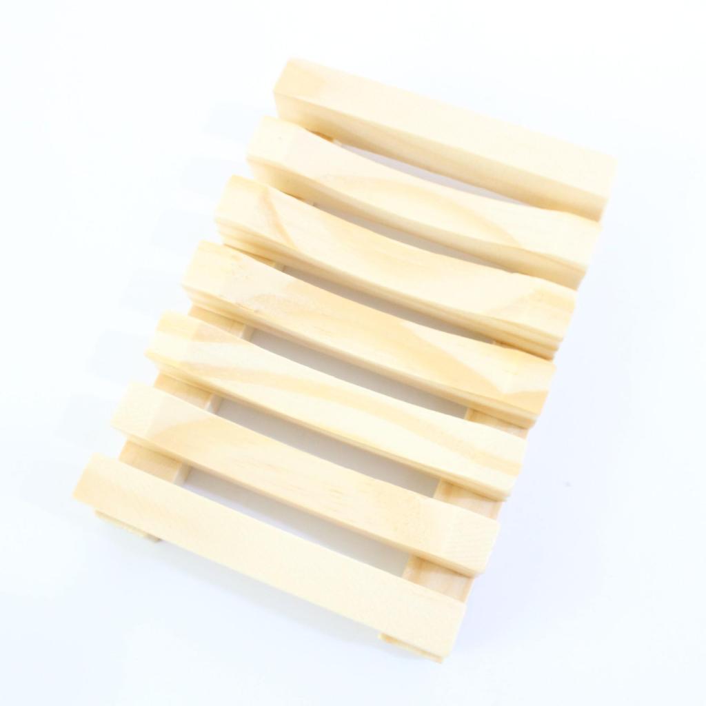 Бамбуковая деревянная мыльница - Дренажная гигиеничная подставка для мыла