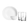 Luminarc Crystal Рельефный 6-предметный керамический набор столовой посуды