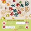 Деревянные рождественские украшения, подвесные ornaments (Пакет из 12) Дед Мороз Рождественская Елка Звезда Олень Настенные Украшения| Украшение для Рождественской Елки