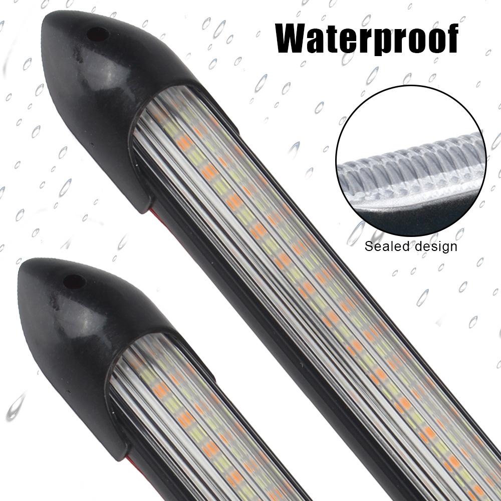 2 шт./компл. Автомобильный ДХО Дневной ходовой свет Светодиодный указатель поворота Универсальный автомобильный Стримерный поток Дневной свет Автостайлинг Автомобильная фара Последовательная полоса