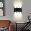 Modern LED Wall Lamp Plastic Shell Not Waterproof Wall Lights for Indoor Lighting Bedroom Living Room