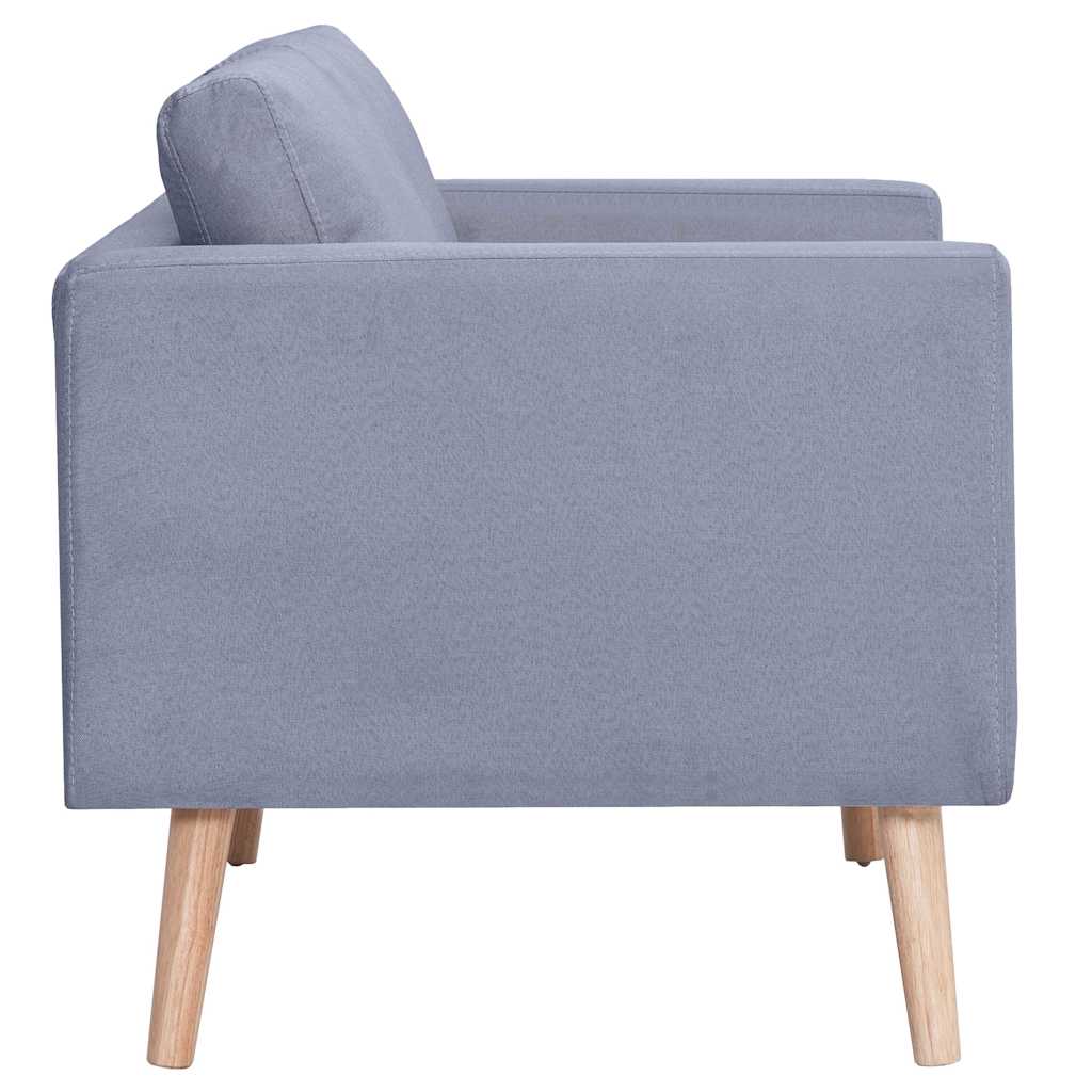 2 Seater & 3 Seater Sofa Set in Light Grey Fabric