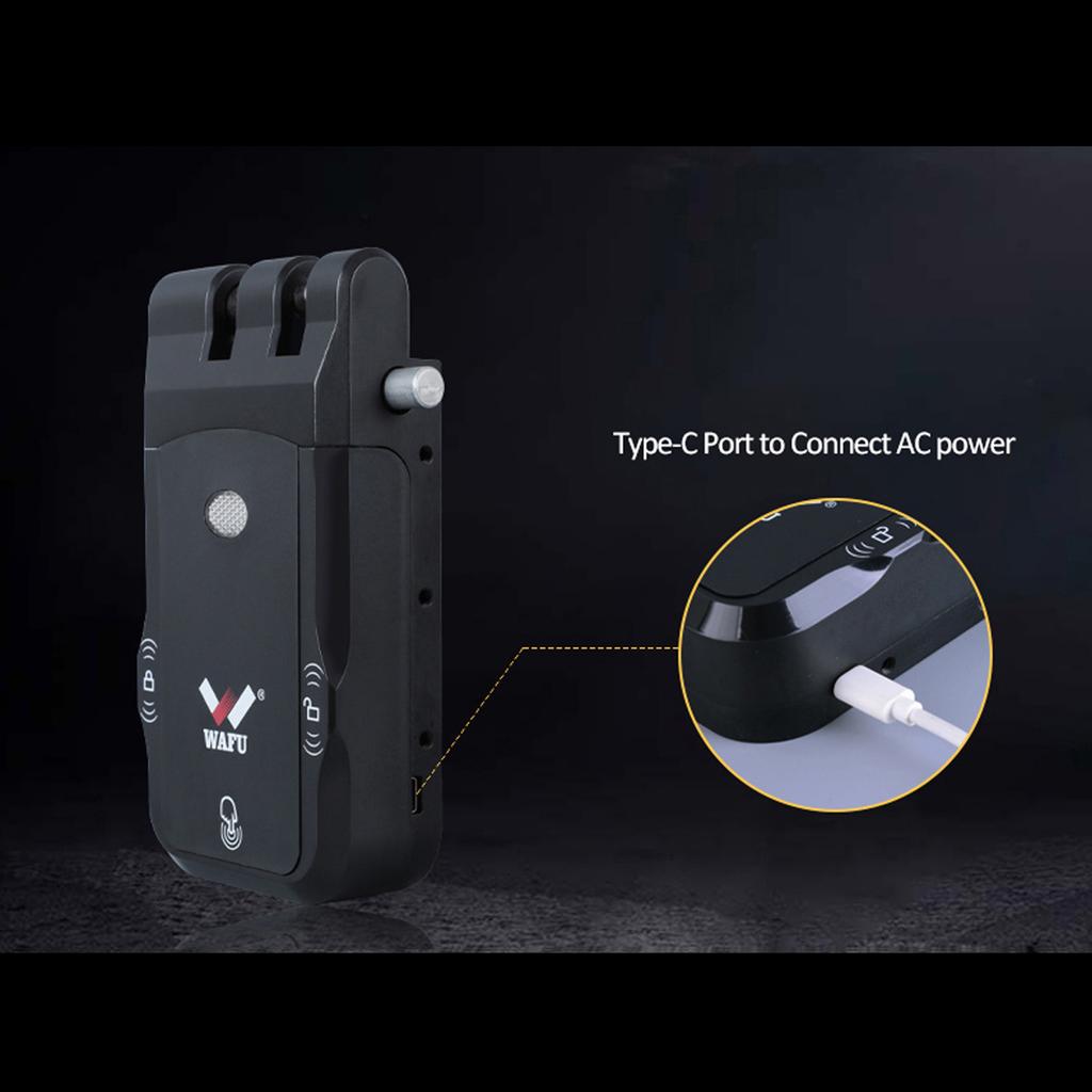 WAFU Smart Lock Electronic Keyless Door Lock Wireless Invisible Keyless Electronic Lock Remote