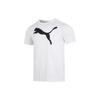 Large Logo Print Casual Crew Neck Short Sleeve T-Shirt Men Tops White 685638-02