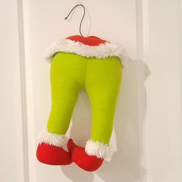 Christmas Decoration Grinch Green Artificial Legs Tree Decoration Santa Elf Legs Christmas Decoration Home Hanging Ornaments