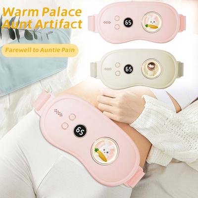 Согревающий пояс для менструации, горячий компресс, массаж, вибрация, цифровой дисплей для талии