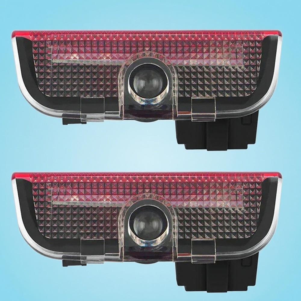 QPZF2 LED Car Door Accessories Welcome Light Compatible For Skoda Superb B8 B7 B5 B6 MK2 MK3 2 3 3U 3V 3T 2009-2021-2022-2023-2024 2X