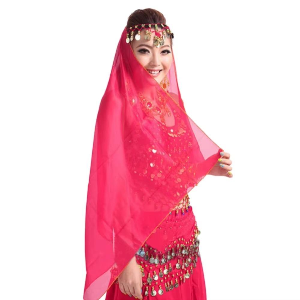 Chiffon Indian Dance Headband 150cm Women Headdress Fashion Belly Dancing Scarf  Show Costumes