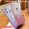 Luxury Glitter Plating Case On For Motorola Moto G32 G62 G71 G22 G23 G73 G31 G60 G50 G20 G30 G10G53 G42 Clear Cover