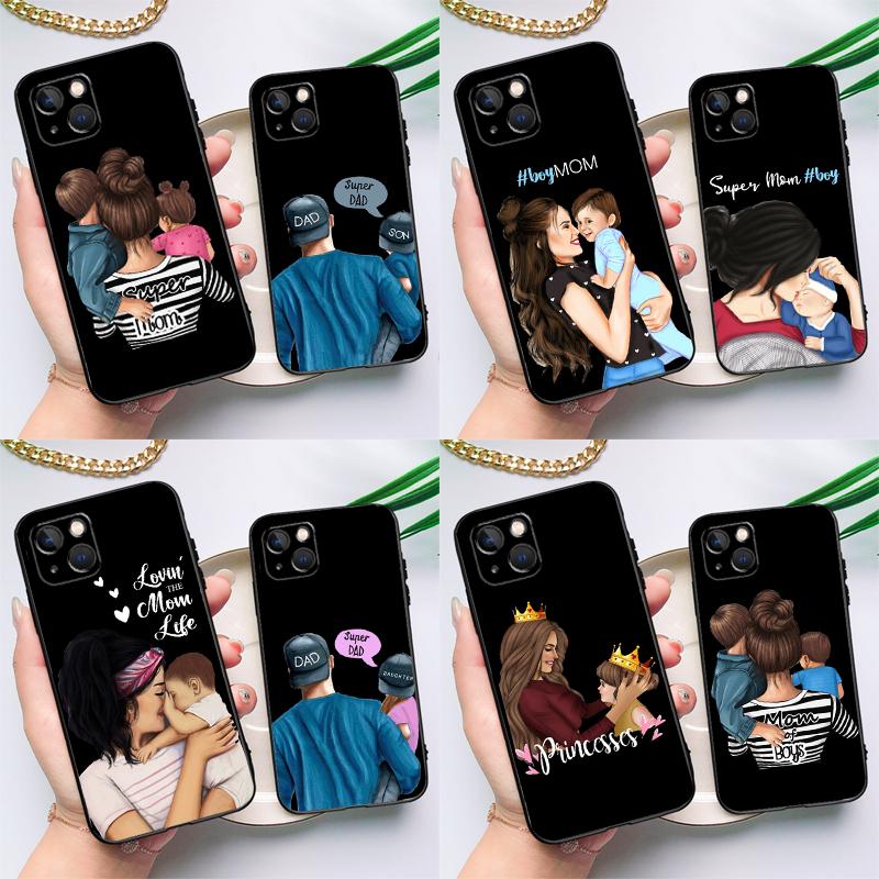 Super Dad Mom Baby Girl Twin Case For Honor X9d X9a X9b X9c X8b X8c Win RT 200 400 Pro 70 90 Magic 7 Lite 5 6 8 Pro Cover