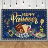 2D plane, 1 piece, a vibrant background for the Happy Passover, suitable for photo booth props table, party decoration