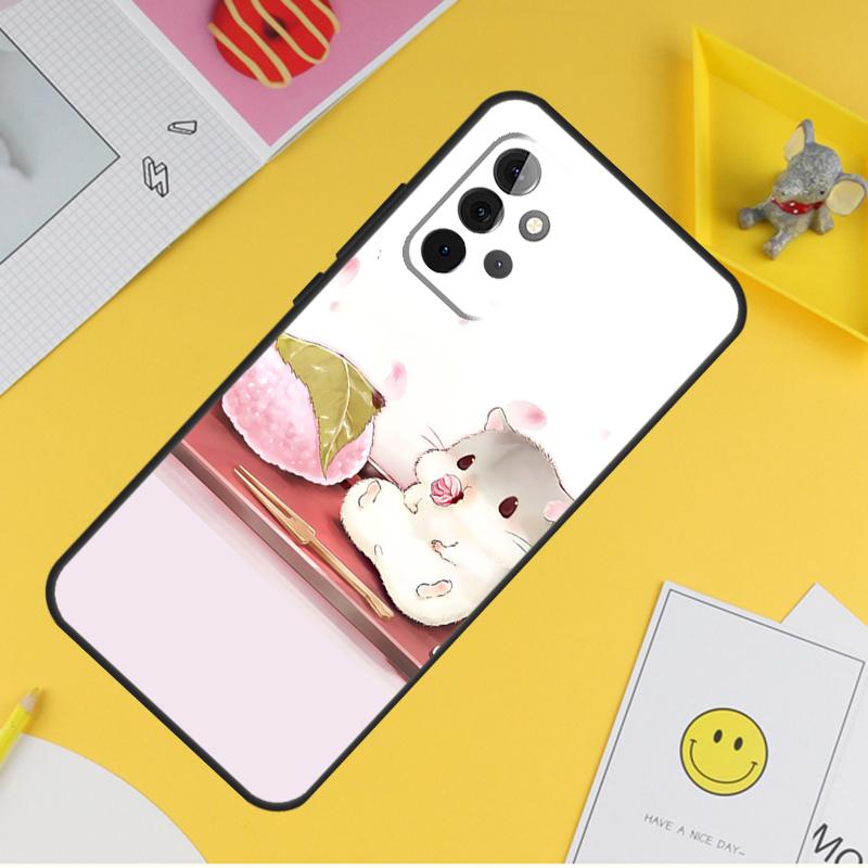 Кейс с хомяками для Samsung Galaxy A15 A17 A54 A34 A14 A13 A23 A33 A53 A52 A32 A12 A56 A36 A16 A35 A55