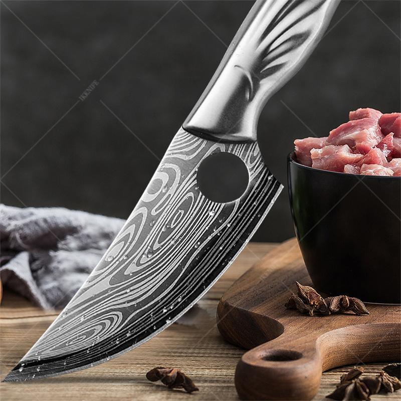 Профессиональный острый нож для мясника, домашний нож из нержавеющей стали, небольшой ятаган, удобная ручка, дизайн, кухонный нож с оболочкой для ножа