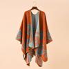 Autumn and Winter Scarf Auspicious Cloud Pattern Imitation Cashmere Shawl Dual-use Warmth Beautiful and Most Striking Accessories